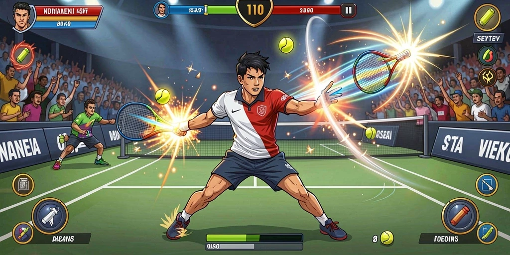 Screenshot menunjukkan lingkungan permainan yang indah dan detail.