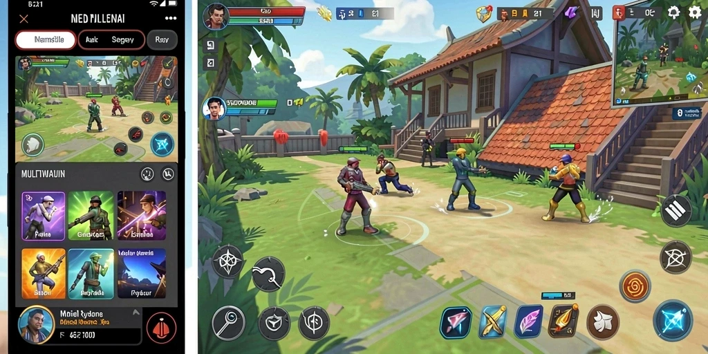 Mode multiplayer yang seru untuk bermain bersama teman.