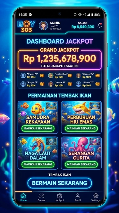 boy303 — layar beranda